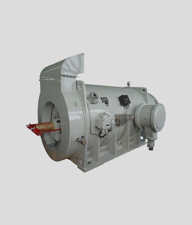 Tubular high-voltage three-phase asynchronous motor(TETC)