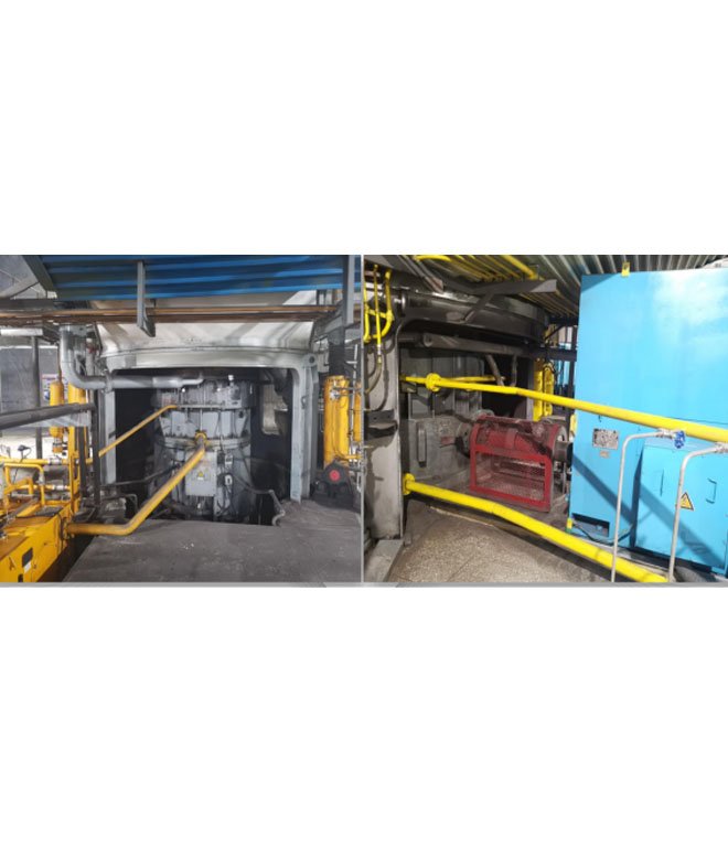 Vertical grinder permanent magnet motor